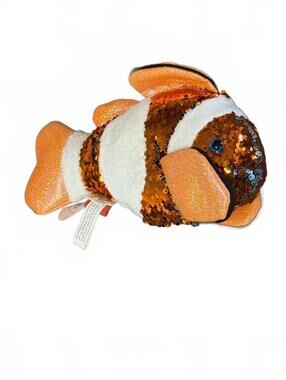 Adventure Planet Sequinimals Clownfish Plush Toy Tag Attached